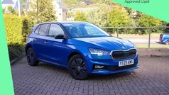 Race blue metallic black body / magic pearl effect roof Used 2023 Skoda Fabia Colour Edition Hatchback | £14,995 (Fair price)