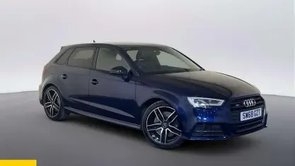 Used Audi S3 Sportback Black Edition 300 HP (220 kW) 2019 Blue Hatchback
