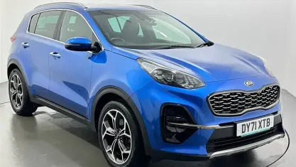 Used Kia Sportage GT-Line 136 HP (100 kW) 2021 Blue SUV