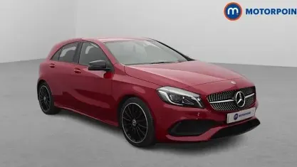 Used Mercedes A200 AMG line 156 HP (114 kW) 2018 Red Hatchback