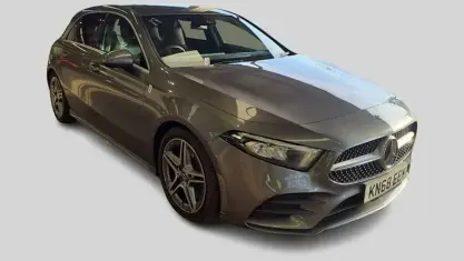 Used Mercedes A250 AMG line 224 HP (164 kW) 2018 Grey Hatchback