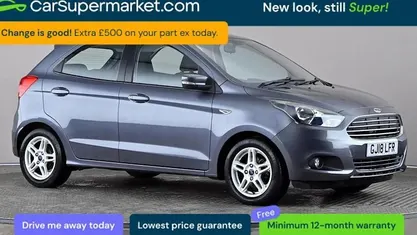 Used Ford Ka Plus Zetec 69 HP (50 kW) 2017 Grey Hatchback