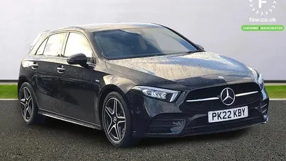 Used Mercedes A250 AMG Line Premium 224 HP (164 kW) 2022 Black Hatchback
