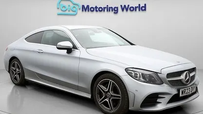 Begagnad Mercedes C200 AMG line 184 HK (135 kW) 2022 Silver Sportkupé