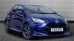 Blue Used 2021 Toyota Yaris Hybrid Design Hatchback | £15,795 (Fair price)