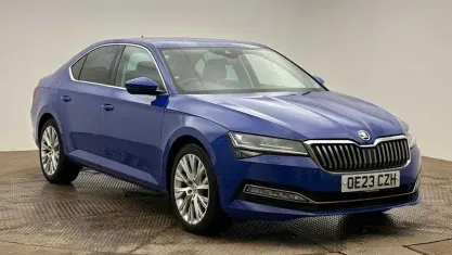 Used Skoda Superb SE L 150 HP (110 kW) 2023 Blue Hatchback