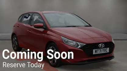 Red Used 2021 Hyundai i20 Hatchback | £13,299 (Fair price)