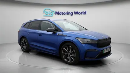 Blue Used 2023 Skoda Enyaq iV SportlinePlus SUV | £25,700 (Fair price)