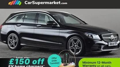 Used Mercedes C300 AMG Line Premium 258 HP (189 kW) 2019 Black Estate
