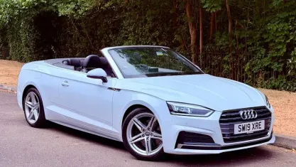 Used Audi A5 Cabriolet S-Line 190 HP (139 kW) 2019 White Cabriolet