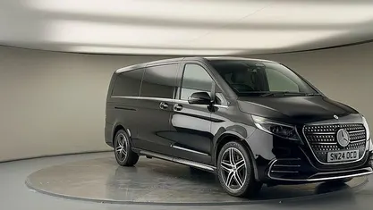 Obsidian black Used 2023 Mercedes V300 Premium MPV | £73,500 (Fair price)