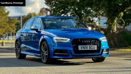 Blue Used 2018 Audi S3 Design Sedan | £19,995 (Fair price)