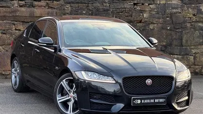 Black Used 2019 Jaguar XF R-Sport Sedan | £10,350 (Fair price)