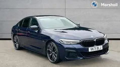 Tanzanite blue ii metallic Used 2022 BMW 530e M Sport Sedan | £27,890 (Fair price)