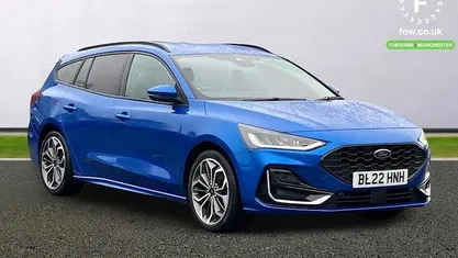 Blue Used 2022 Ford Focus ST-Line Estate | £16,599 (Fair price)