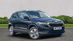 Black magic pearl effect Used 2024 Skoda Karoq SE Drive SUV | £22,995 (Fair price)