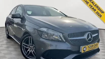Used Mercedes A200 AMG line 136 HP (100 kW) 2017 Grey Hatchback