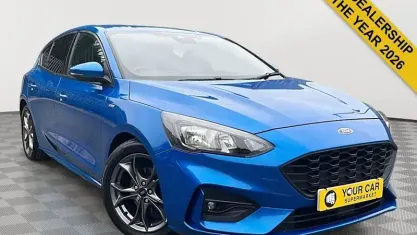 Used Ford Focus ST-Line 125 HP (91 kW) 2019 Blue Hatchback