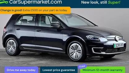 Used VW e-Golf 99 kW (135 HP) 2018 Black Hatchback