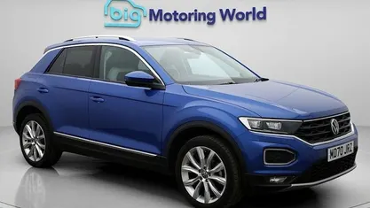 Blue Used 2021 VW T-Roc SEL SUV | £19,500 (Fair price)