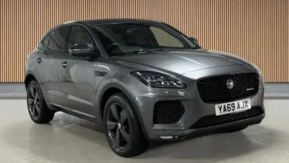 Used Jaguar E-Pace Chequered Flag 180 HP (132 kW) 2019 Exterior paint  corris grey SUV