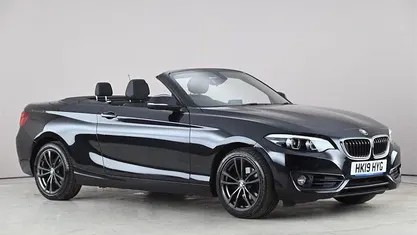 Begagnad BMW 218 Sport Line 136 HK (100 kW) 2019 Svart Cab