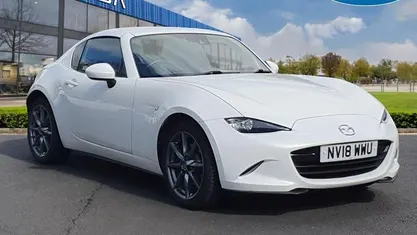 Second-hand Mazda MX5 Inclusive 160 CP (117 kW) 2018 Alb Cabrio