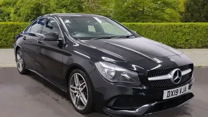 Used Mercedes CLA180 AMG line 122 HP (89 kW) 2019 Black Sedan