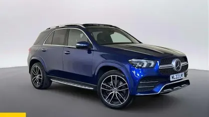 Used Mercedes GLE350 de AMG line 320 HP (235 kW) 2022 Blue SUV