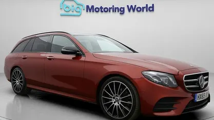 Used Mercedes E220 AMG line 194 HP (142 kW) 2020 Red Estate