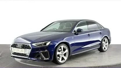 Used Audi A4 S-Line 150 HP (110 kW) 2024 Blue Sedan