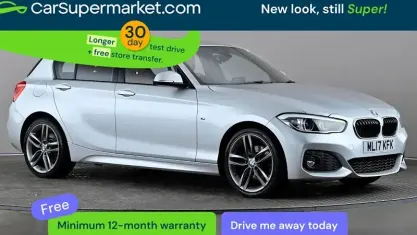 Begagnad BMW 120 M Sport 190 HK (139 kW) 2017 Silver Halvkombi
