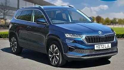 Used Skoda Karoq SE L 110 HP (80 kW) 2022 Blue SUV