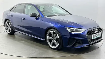 Used Audi A4 Black Edition 150 HP (110 kW) 2020 Blue Sedan