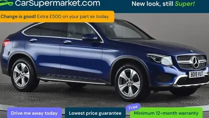 Used Mercedes GLC220 Premium 170 HP (125 kW) 2019 Blue Coupe