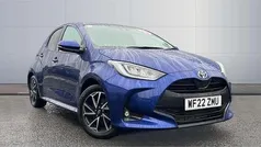 Blue Used 2022 Toyota Yaris Hybrid Design Hatchback | £16,281 (Fair price)
