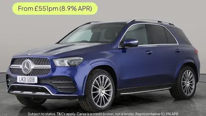 Blue Used 2021 Mercedes GLE300 AMG line Estate | £35,599 (Fair price)