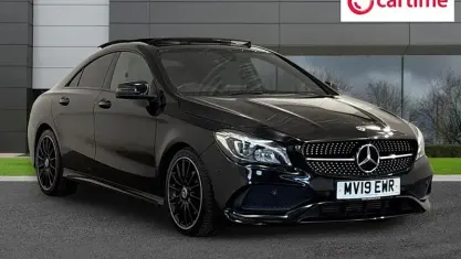 Used Mercedes CLA200 AMG line 156 HP (114 kW) 2019 Black Sedan