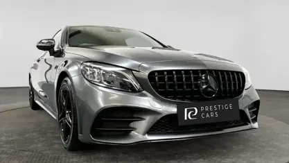 Used Mercedes C220 AMG line 194 HP (142 kW) 2020 Grey Coupe