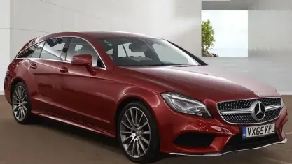 Used Mercedes CLS220 AMG line 177 HP (130 kW) 2015 Red Coupe