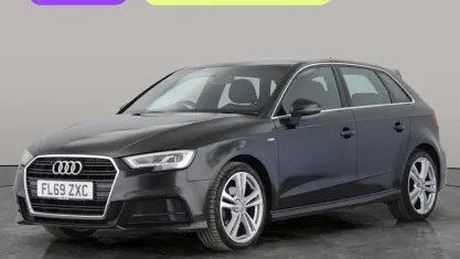 Usado Audi A3 Sportback S-Line 116 CV (85 kW) 2019 Negro Utilitario