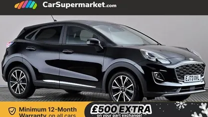 Black Used 2023 Ford Puma Titanium Hatchback | £13,697 (Fair price)