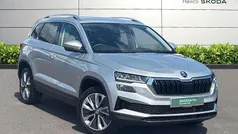 Brilliant silver metallic Used 2025 Skoda Karoq SE L SUV | £26,995 (Fair price)