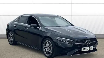 Used Mercedes A180 AMG line 136 HP (100 kW) 2023 Black Sedan