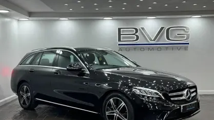 Used Mercedes C200 184 HP (135 kW) 2018 Black Estate