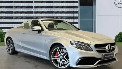 Used Mercedes C63 AMG Premium 510 HP (375 kW) 2017 Silver Cabriolet