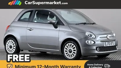 Grey Used 2020 Fiat 500 Lounge Hatchback | £9,497 (Fair price)
