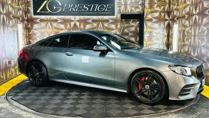 Second-hand Mercedes E220 AMG line 194 CP (142 kW) 2019 Gri Coupe