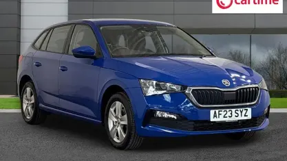 Used Skoda Scala SE 110 HP (80 kW) 2023 Blue Hatchback