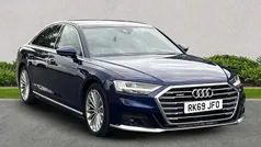 Blue Used 2019 Audi A8 S-Line Sedan | £25,620 (Fair price)